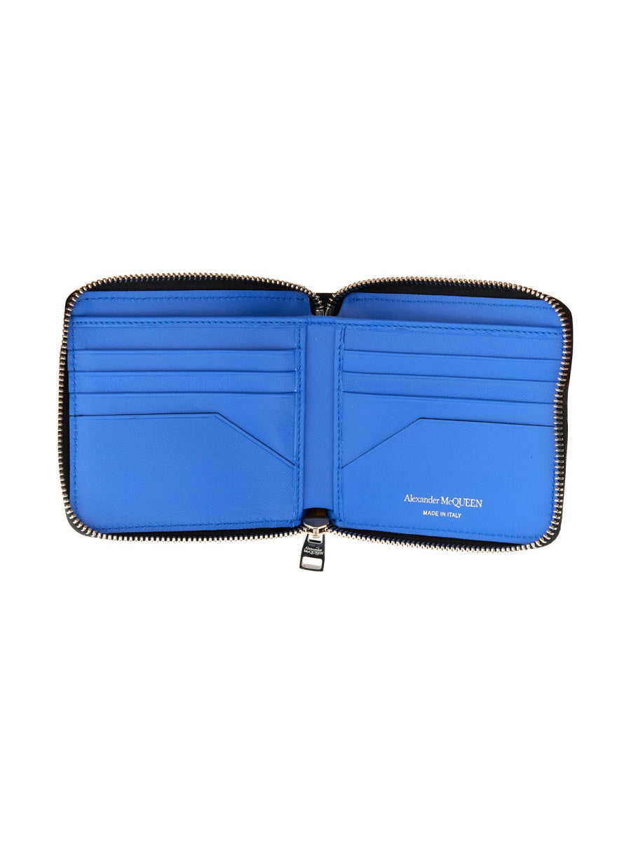 Alexander McQueen Wallets? Alexander Mcqueen Men Harness Wallet Compact Luxury Card Wallet