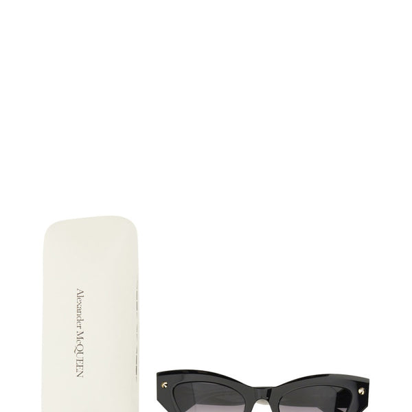 Alexander McQueen Sunglasses? Alexander Mcqueen Women Cat-Eye Sunglasses Spike Studs Luxury Designer UV Sunglasses