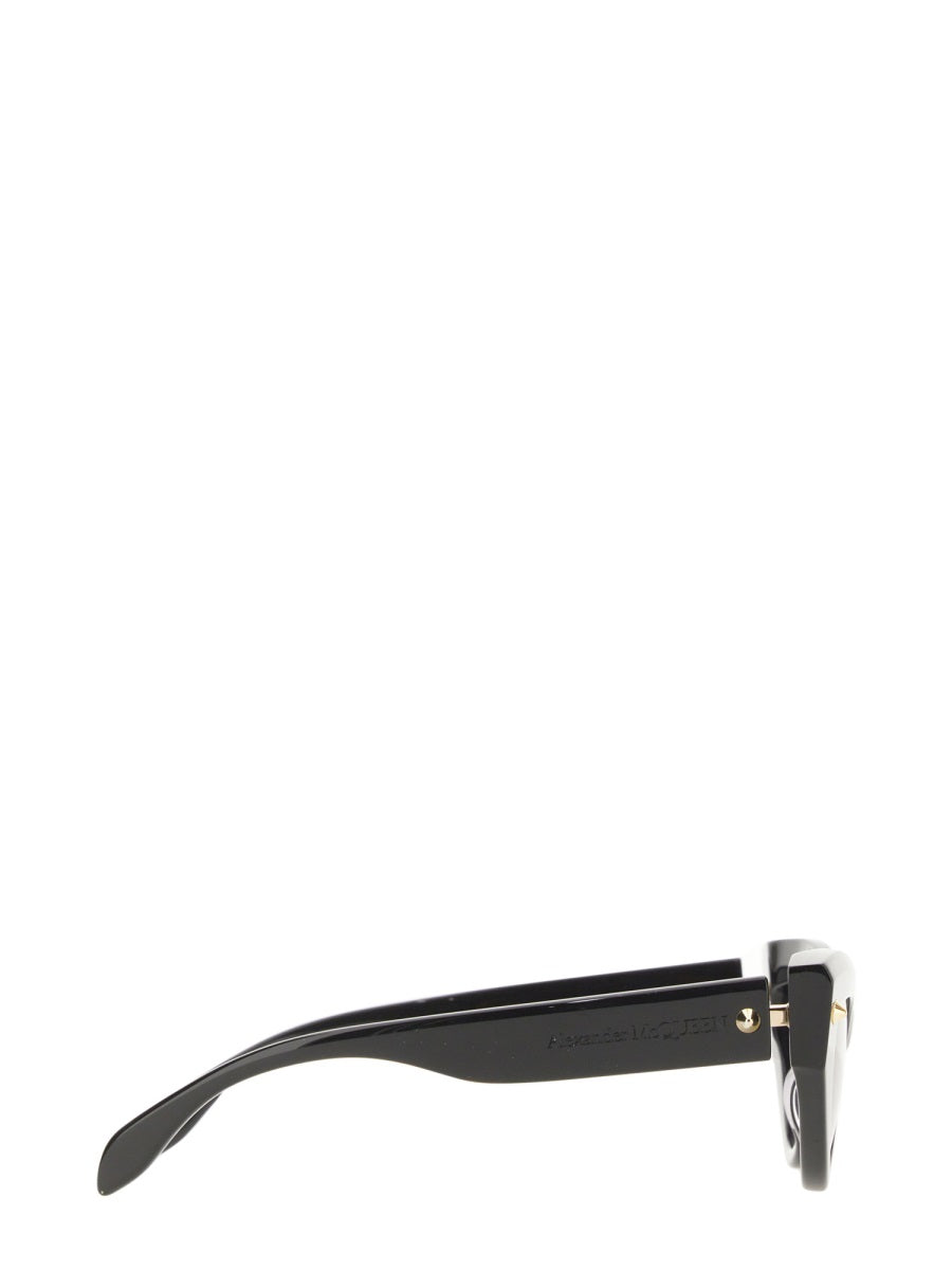 Alexander McQueen premium sunglasses detail and craftsmanship close-up