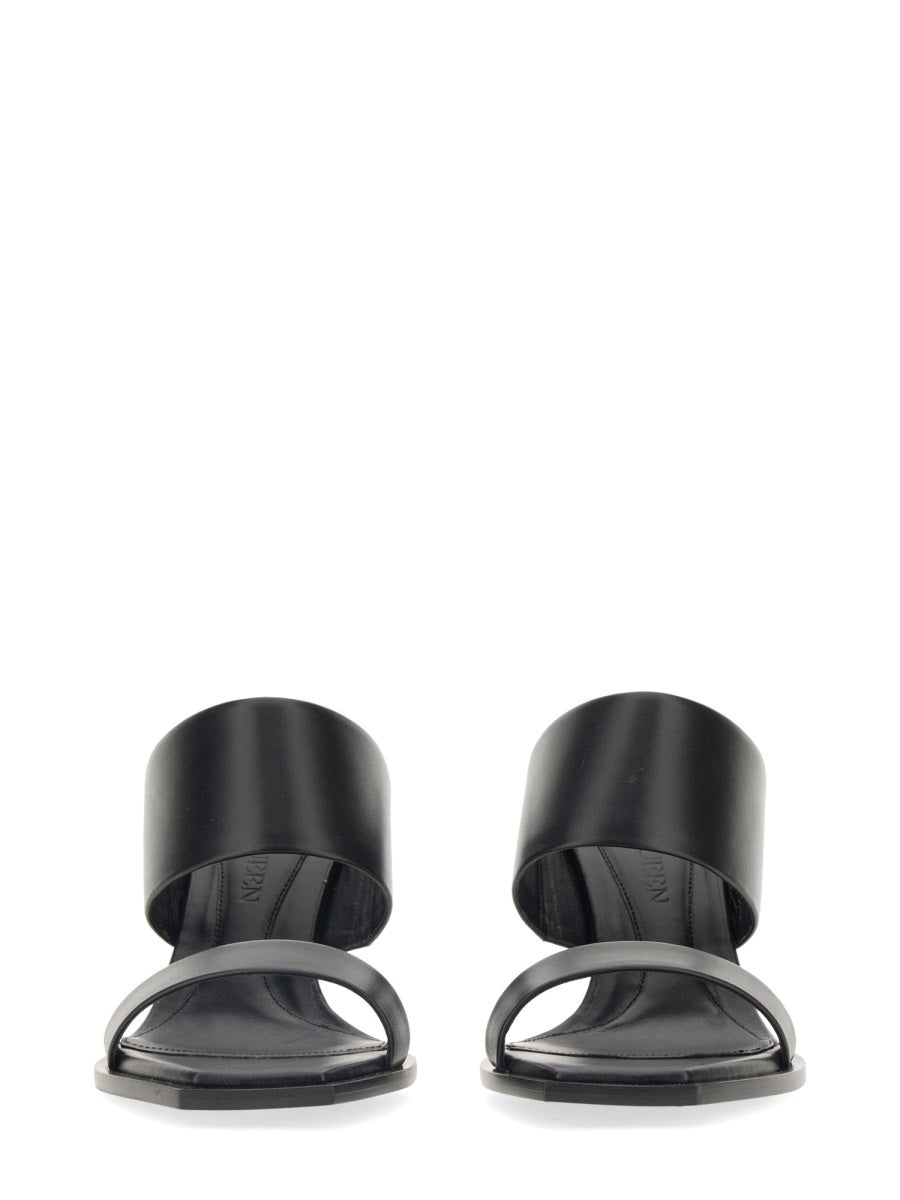 Alexander McQueen sandals luxury designer piece front view