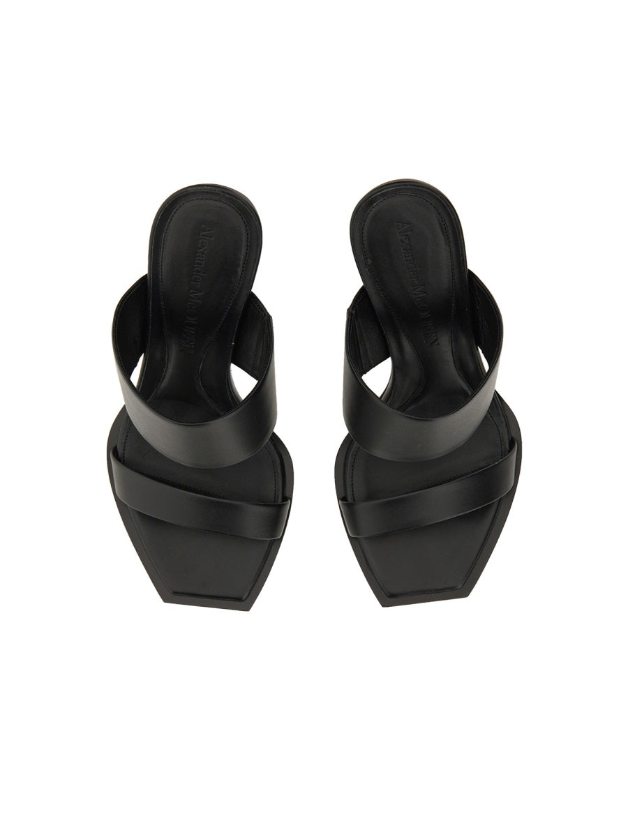 Alexander McQueen premium sandals detail and craftsmanship close-up