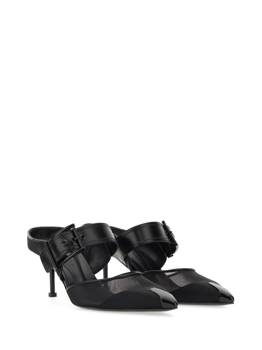 Alexander McQueen Shoes? Alexander Mcqueen Women Punk Sandal With Buckle Luxury Lifestyle Designer Footwear