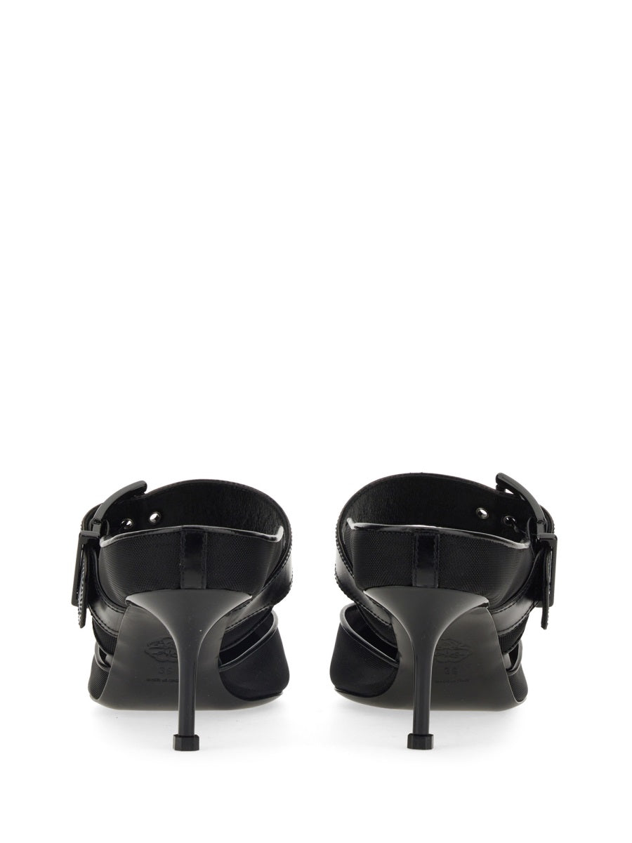 Alexander McQueen Shoes? Alexander Mcqueen Women Punk Sandal With Buckle Luxury Lifestyle Designer Footwear