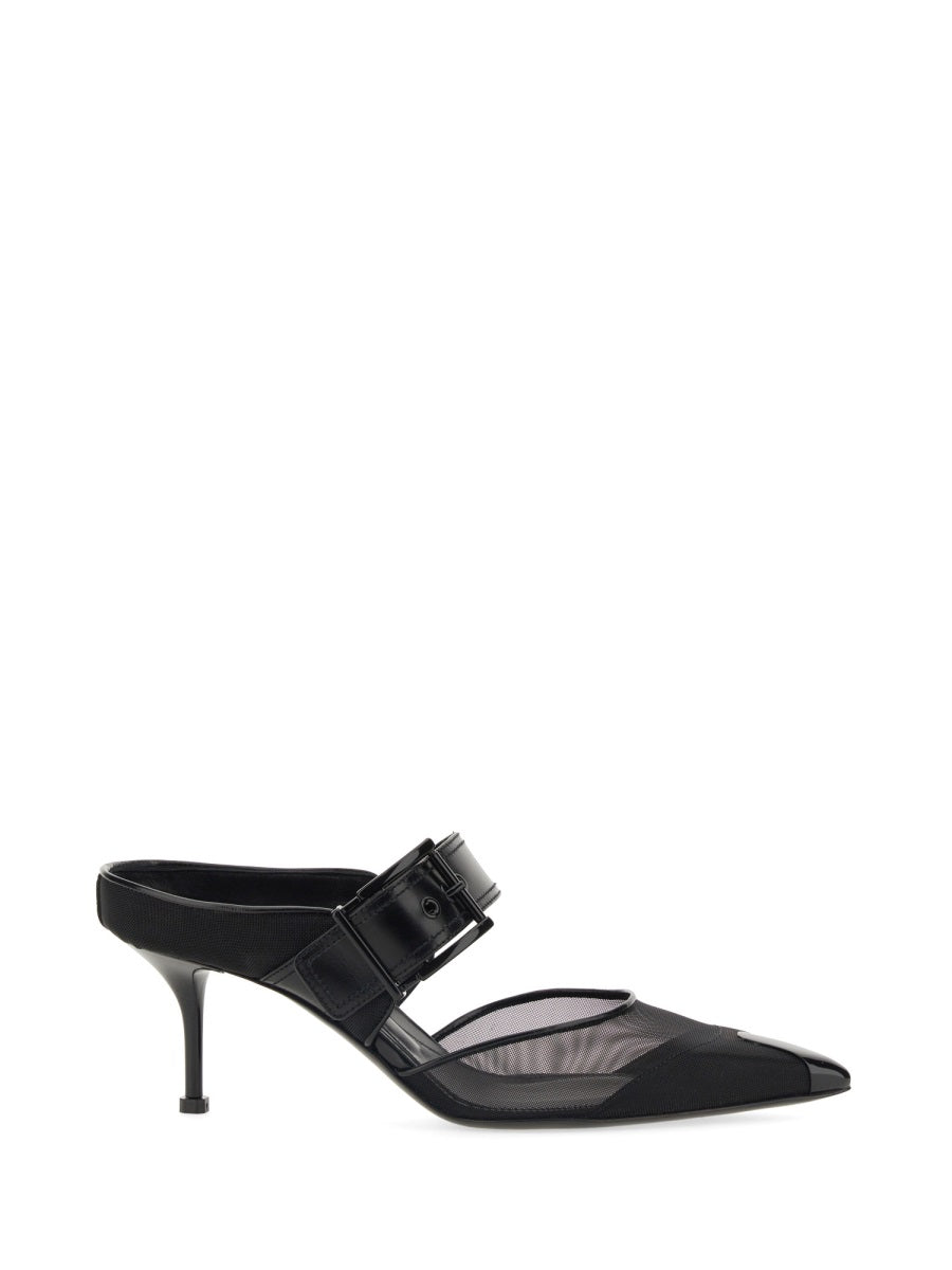 Alexander McQueen Shoes? Alexander Mcqueen Women Punk Sandal With Buckle Luxury Lifestyle Designer Footwear