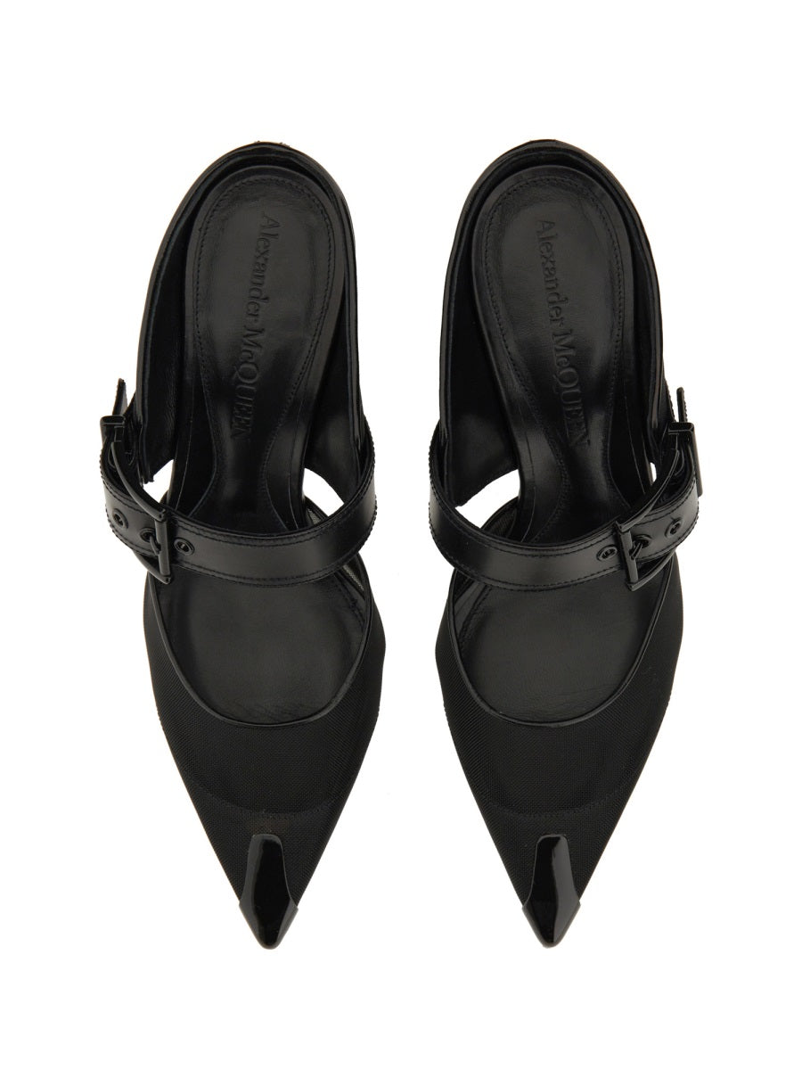 Alexander McQueen premium sandals detail and craftsmanship close-up