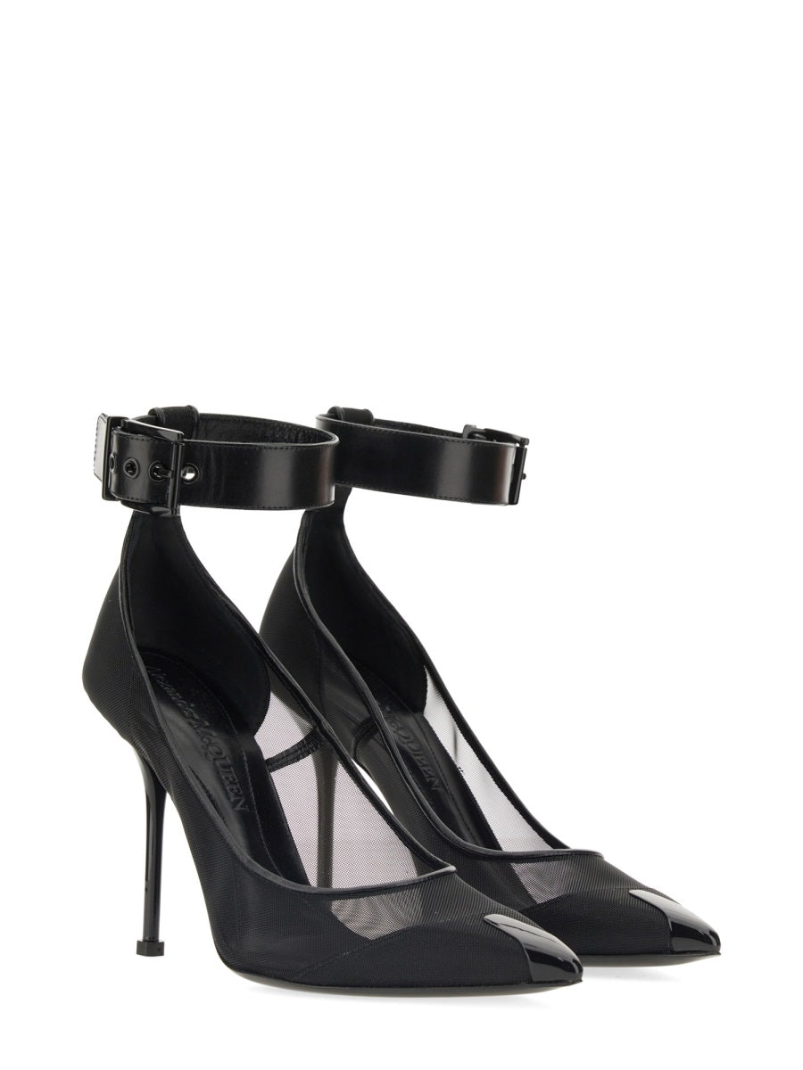 Alexander McQueen premium pumps detail and craftsmanship close-up