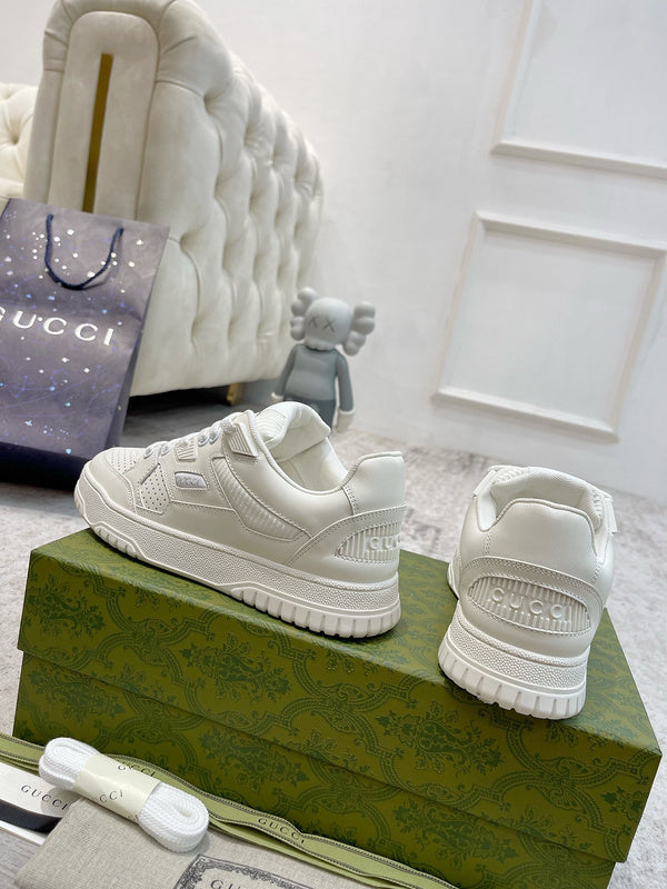 Gucci muted earth tones luxury sneakers view 6 retro runner design
