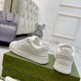 Gucci muted earth tones luxury sneakers view 6 retro runner design