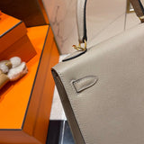 Side view of smart structured handbag