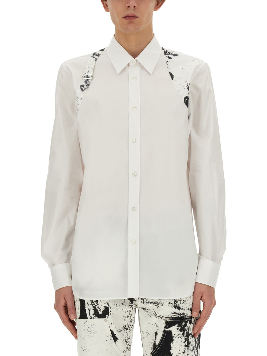 Alexander McQueen Tops? Alexander Mcqueen Men Fold Harness Shirt Premium Designer Casual Top