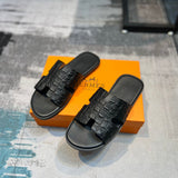 Hermès Black Low-Top Sneakers - Side Profile View
