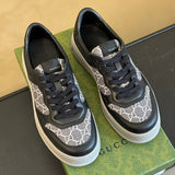 Side profile of Gucci muted earth tones sneakers everyday casual design