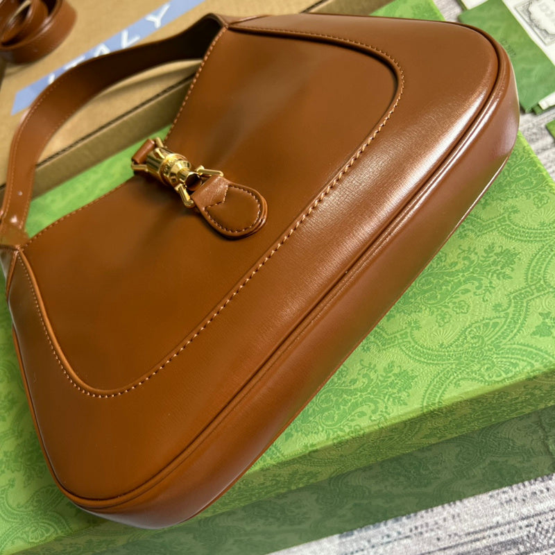 Back view of polished sleek women's handbag – women's designer-style accessory