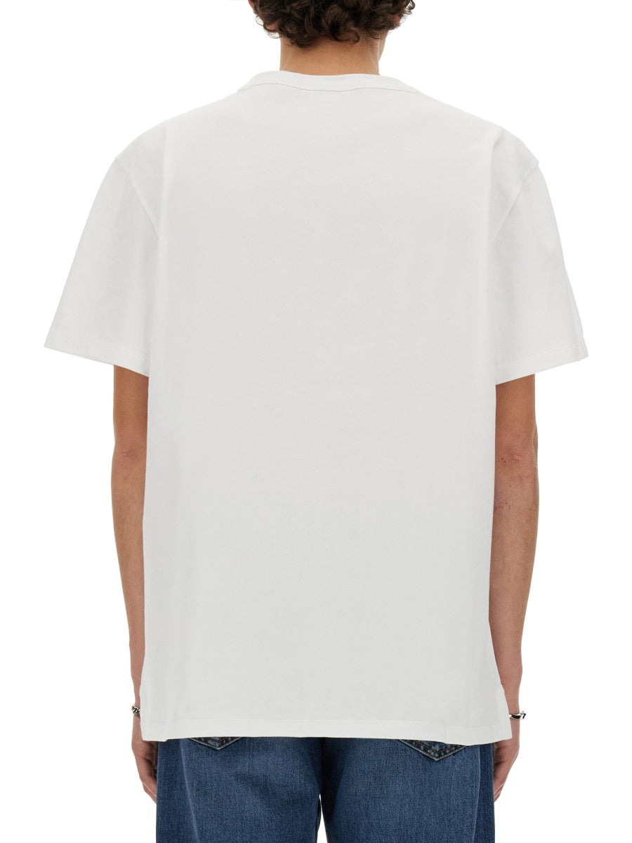 Alexander McQueen tee shirts side profile designer luxury fashion