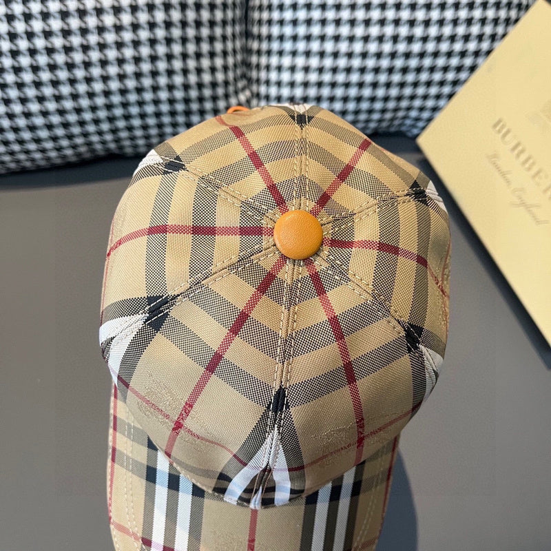 Front view of Burberry unisex cap