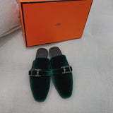 Hermès White Knee-High Boots - Full Silhouette View