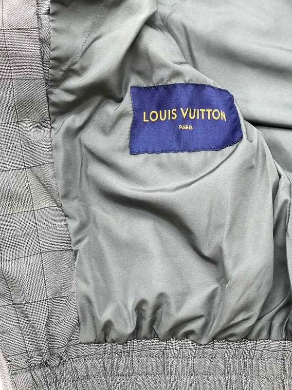 Side profile of Louis Vuitton luxury clothing with relaxed-fit cut