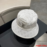 Close-up detail view of Louis Vuitton unisex cap