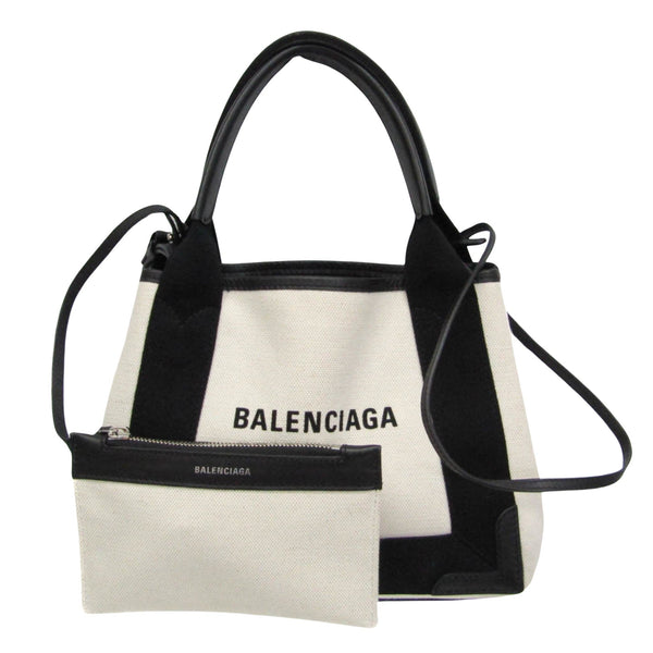 Balenciaga Navy Cabas Tote | Luxury Canvas Tote Bag