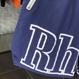 Full styled look of Rhude luxury clothing with logo-detail design
