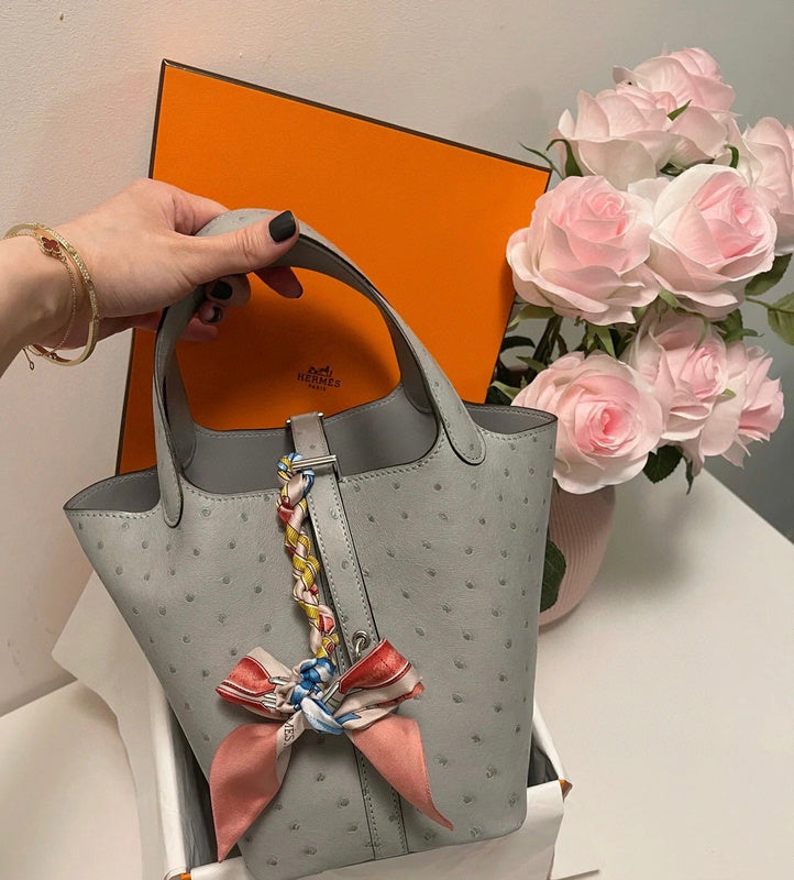 Side view of smart structured handbag