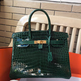 Close-up detail of understated bag design