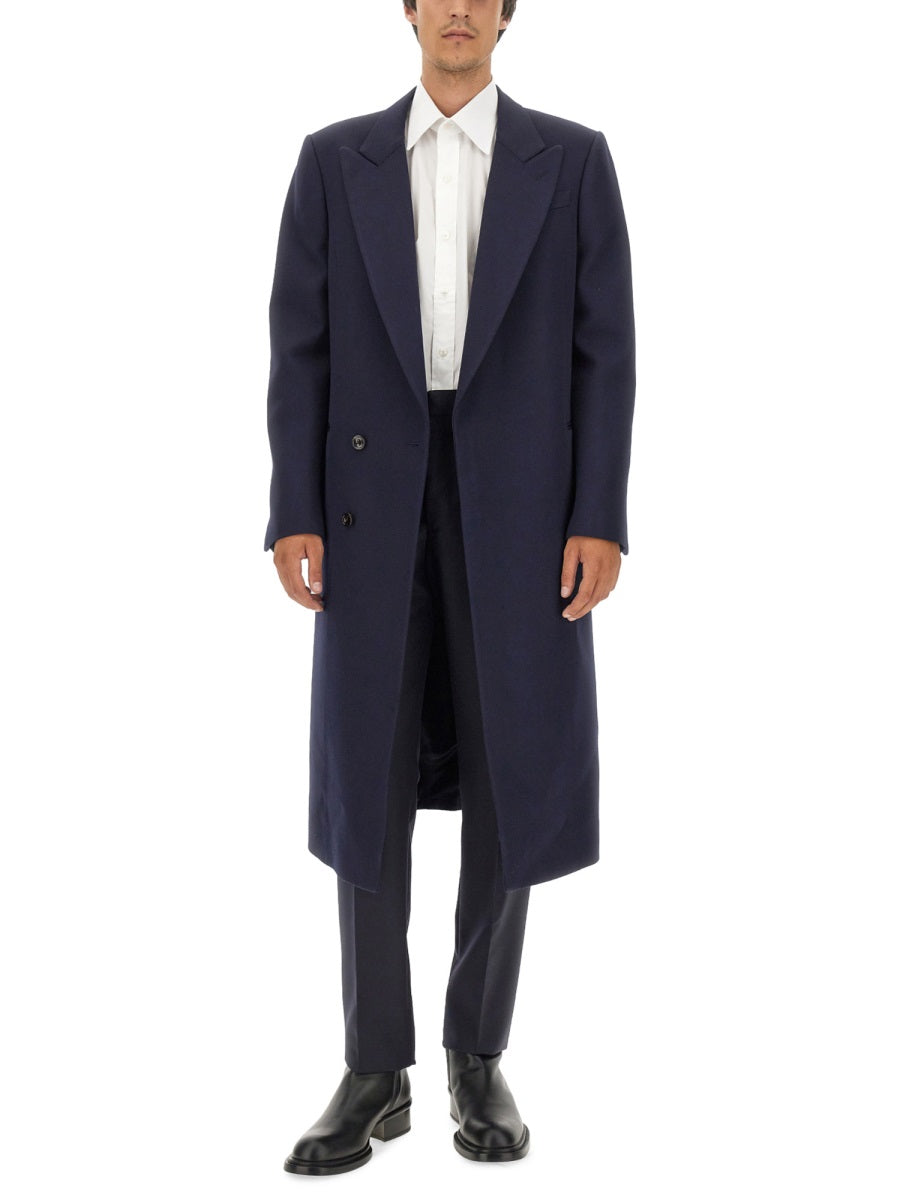 Alexander McQueen premium coats detail and craftsmanship close-up