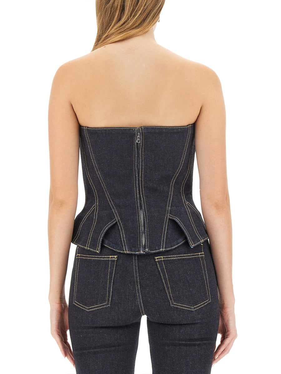 Alexander McQueen Tops? Alexander Mcqueen Women Top In Bustier Premium Designer Casual Top