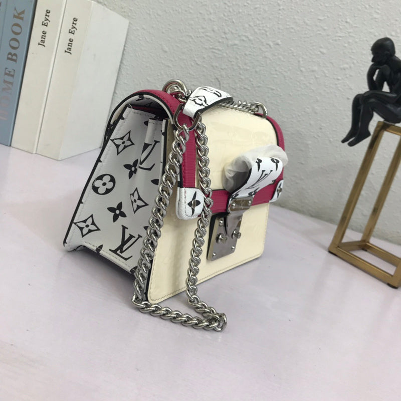 Close-up detail of refined signature women's handbag – women's luxury handbag