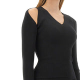 Close-up of Alexander McQueen sweaters & pullovers hardware and fine stitching