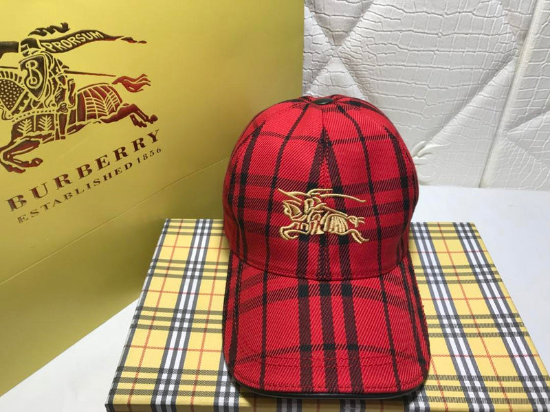 Front view of Burberry unisex cap