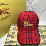 Front view of Burberry unisex cap