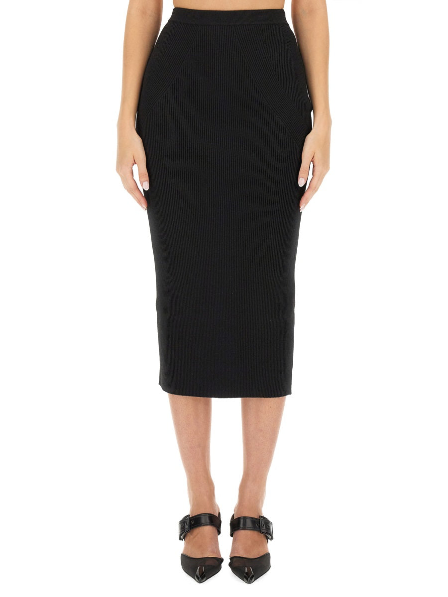 Alexander McQueen Sweaters? Alexander Mcqueen Women Knit Pencil Skirt Luxury Designer Knit Sweater