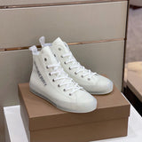 Burberry Beige Slip-On Sneakers - Full Silhouette View