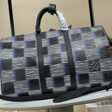  Sleek crossbody bag carried on shoulder