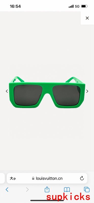 Angled view of Louis Vuitton unisex sunglasses