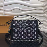 Close-up detail of everyday-luxe chic women's handbag – women's luxury accessory