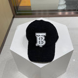 Close-up detail view of Burberry unisex cap