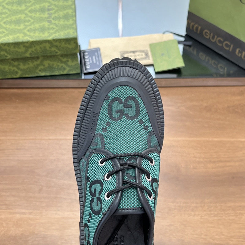 Gucci all-black luxury sneakers view 6 heritage-inspired look