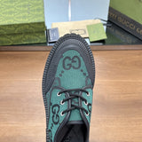 Gucci all-black luxury sneakers view 6 heritage-inspired look