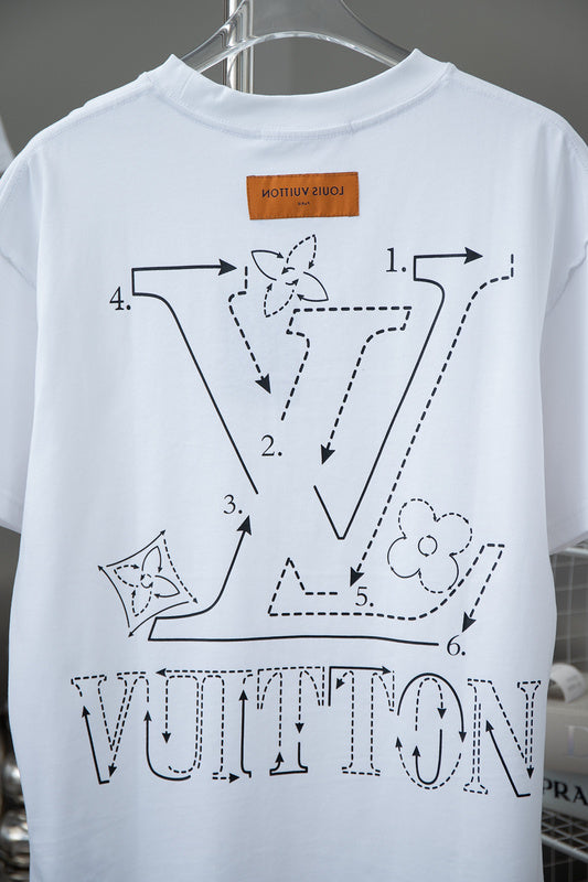 Front view of Louis Vuitton cotton t-shirt with relaxed-fit cut