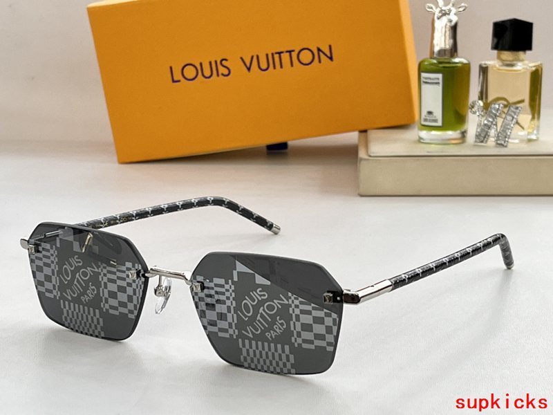 Lifestyle view of Louis Vuitton unisex sunglasses