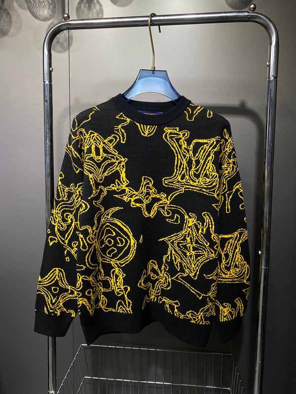 Back view of Louis Vuitton luxury clothing with runway-inspired design