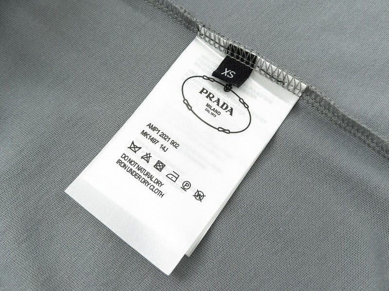 Back view of Polo cotton polo shirt with monogram-inspired silhouette
