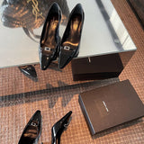 Saint Laurent luxury shoes close-up — premium authentic designer style