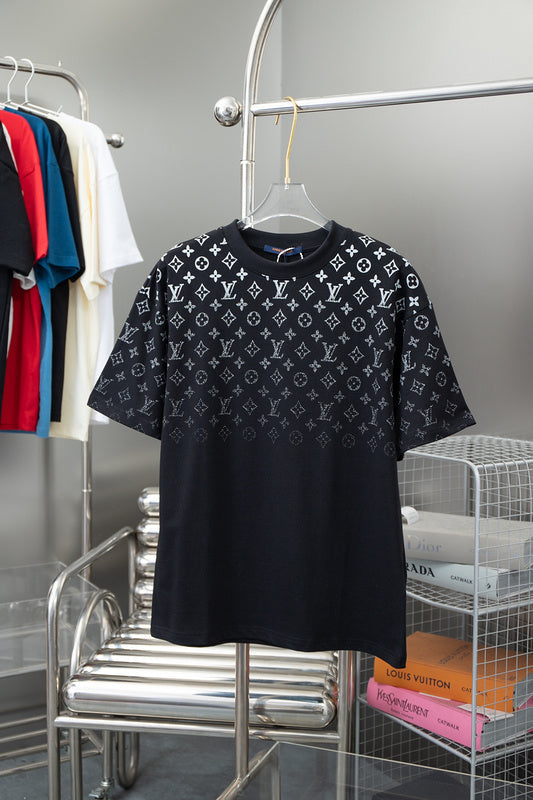 Back view of Louis Vuitton cotton t-shirt with signature branding