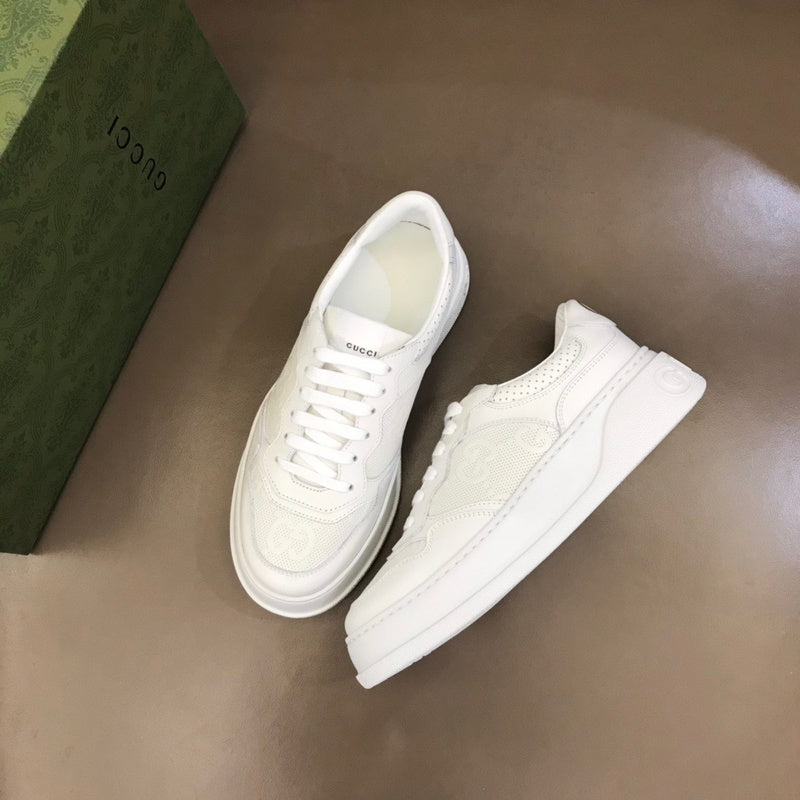 Gucci sneakers detailed view showing premium designer craftsmanship