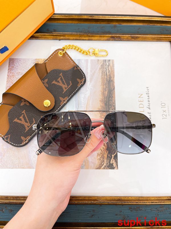 Side view of Louis Vuitton unisex sunglasses