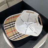 Side view of Burberry unisex cap