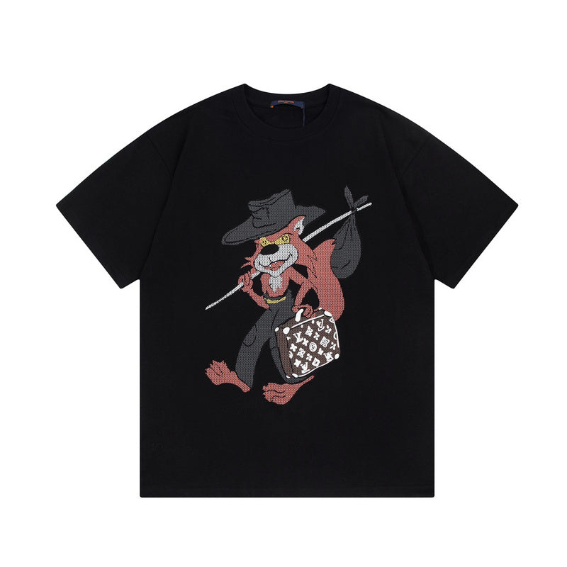 Back view of Louis Vuitton cotton t-shirt with relaxed-fit cut